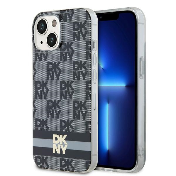 DKNY IML Checkered Mono Pattern & Printed Stripes MagSafe Ümbris jaoks iPhone 15/14/13 - Must