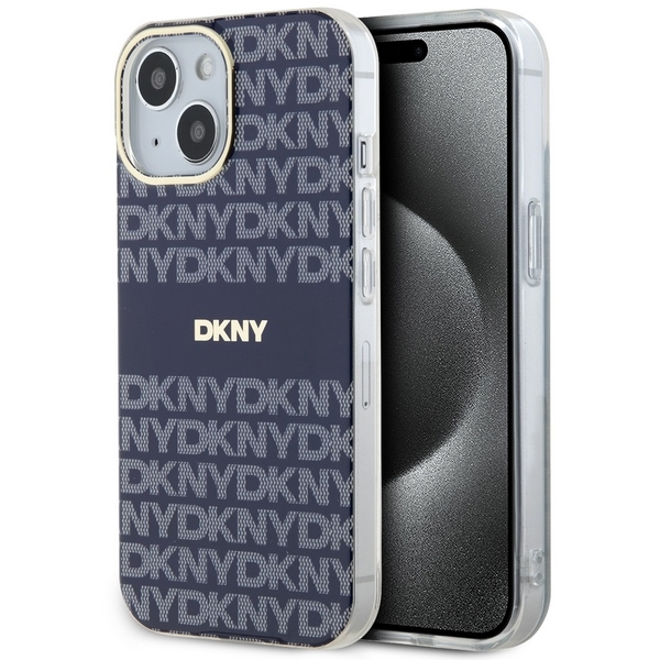DKNY IML Mono & Stripe MagSafe ümbris jaoks iPhone 15 / 14 / 13 - sinine