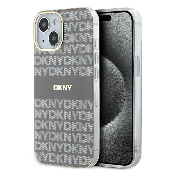 DKNY IML Mono & Stripe MagSafe ümbris jaoks iPhone 15 / 14 / 13 - beige