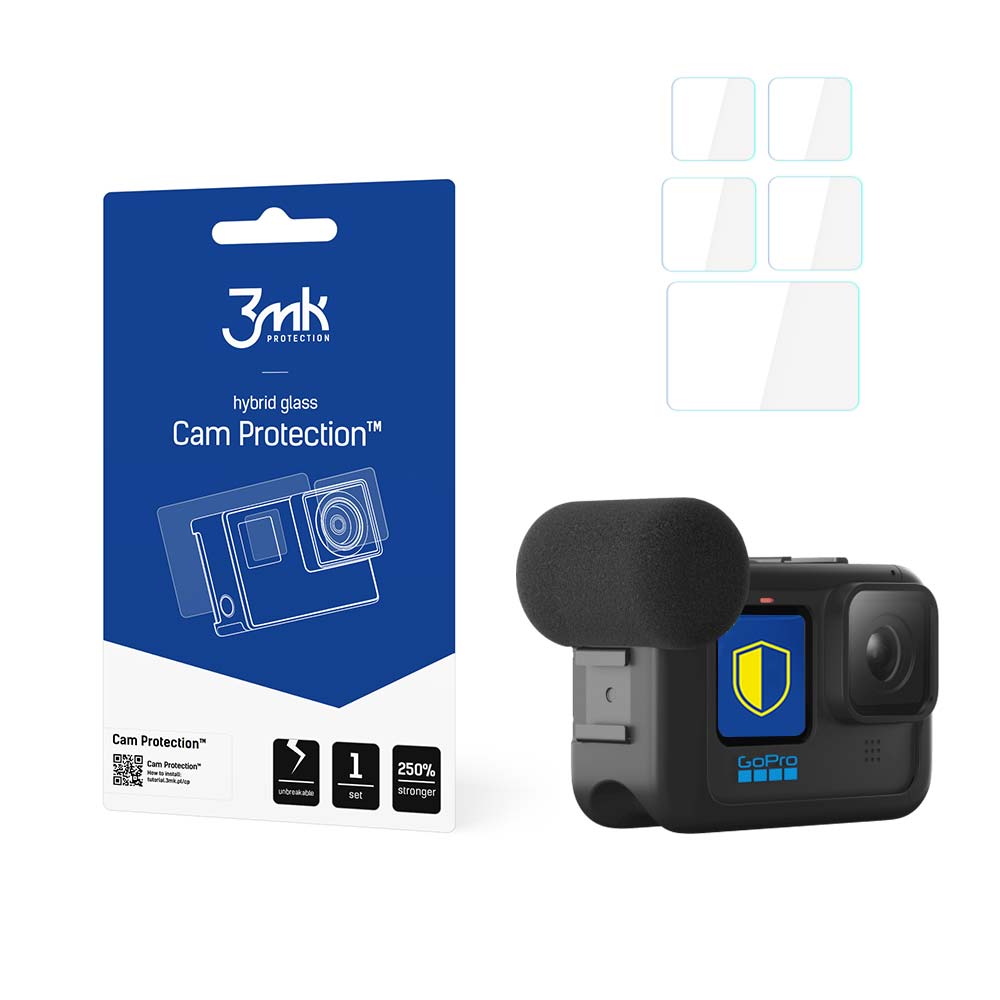 3mk Cam Protection protective glass jaoks GoPro Hero 9 / 10 / 11