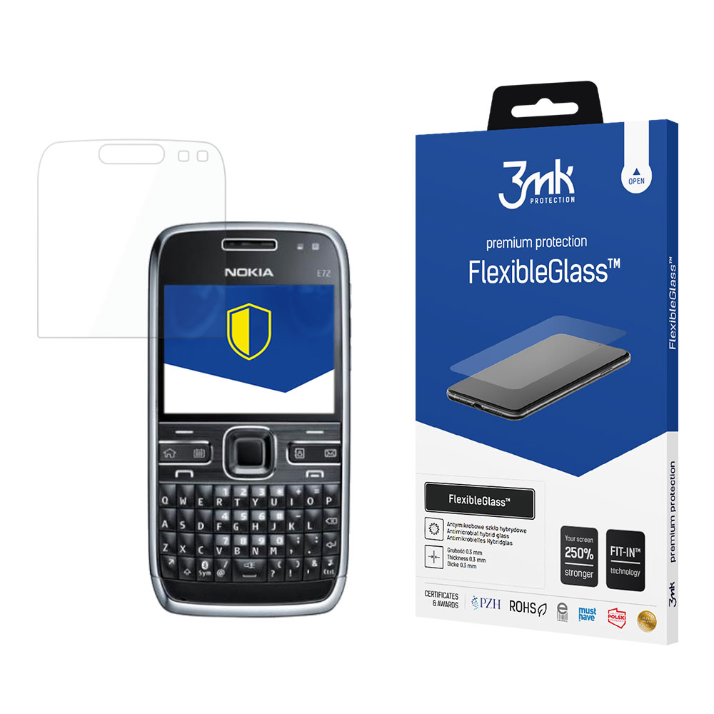 Hübriidklaas 3mk FlexibleGlass™ jaoks Nokia E72