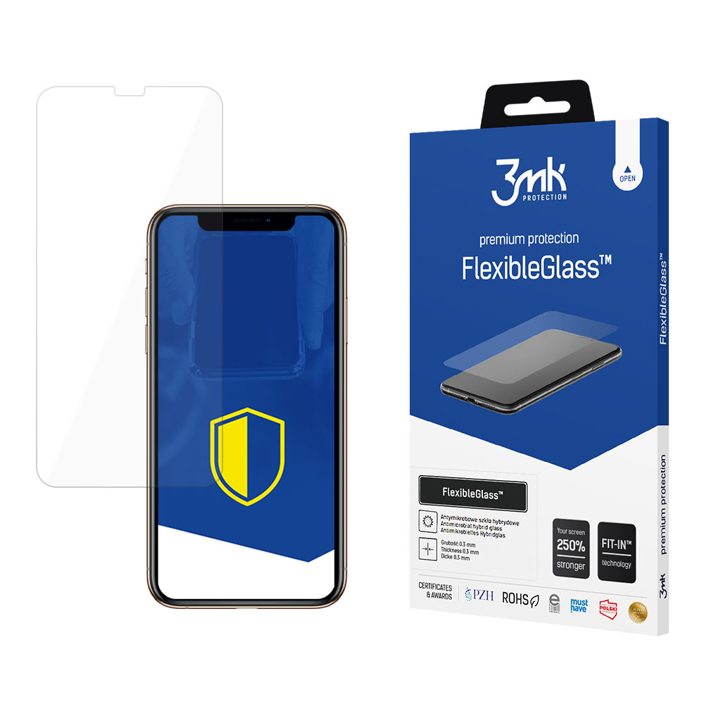 3mk FlexibleGlass™ Hübriidklaas jaoks iPhone XS