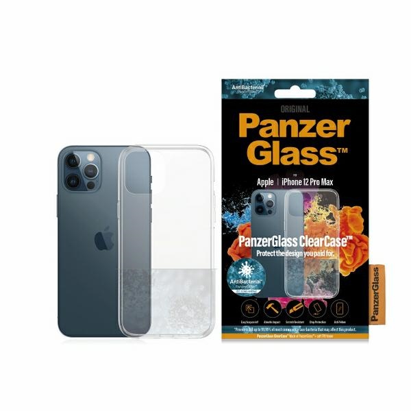 PanzerGlass ClearCase antibacterial ümbris jaoks iPhone 12 Pro Max - läbipaistev