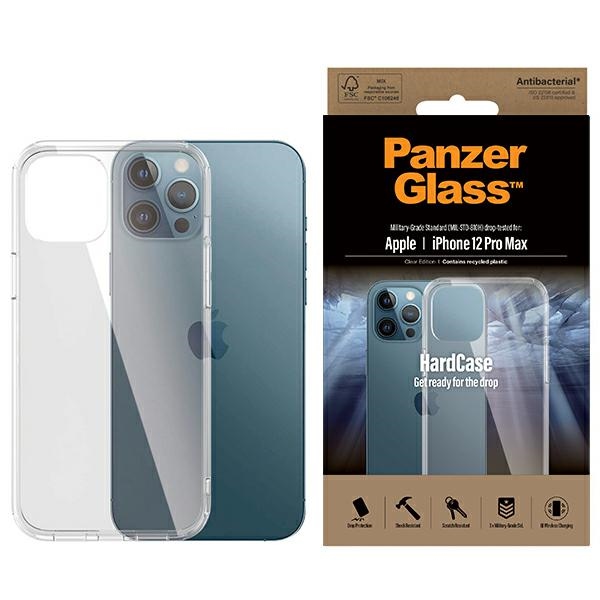 PanzerGlass ClearCase antibacterial Military Grade certified ümbris jaoks iPhone 12 Pro Max - läbipaistev