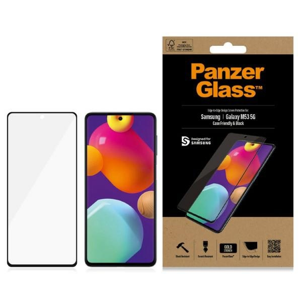 PanzerGlass E2E Regular karastatud klaas jaoks Samsung Galaxy M53 - with must raamiga