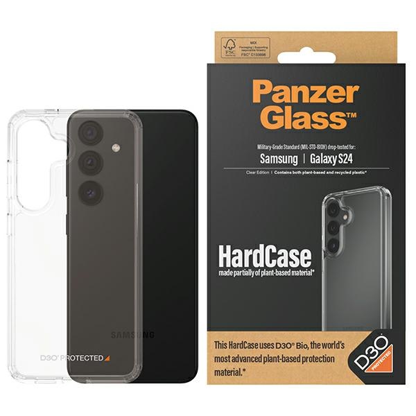 PanzerGlass HardCase with D3O® Bio and Military Grade certification jaoks Samsung Galaxy S24 - läbipaistev
