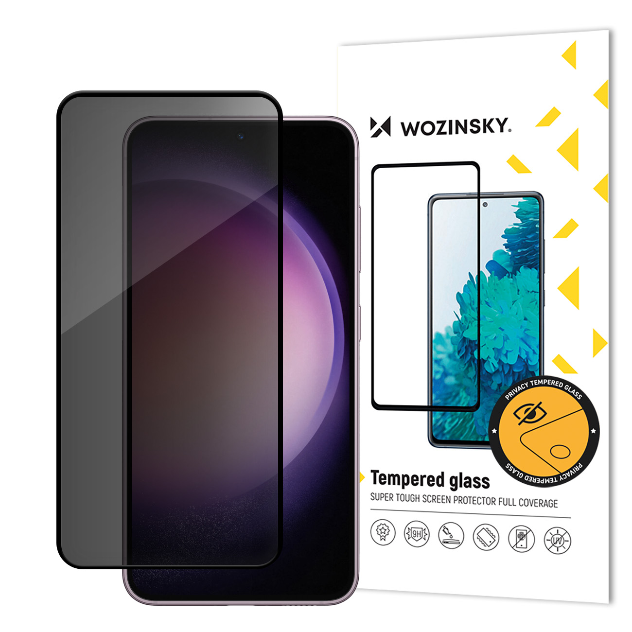 Wozinsky Privacy Glass Karastatud klaas with anti-spy filter jaoks Samsung Galaxy S24+