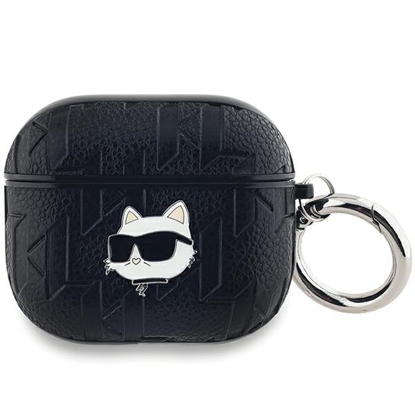 Karl Lagerfeld Monogram Choupette Head ümbris jaoks AirPods 3 - must
