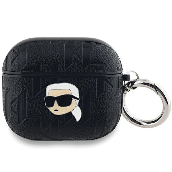 Karl Lagerfeld Monogram Karl Head ümbris jaoks AirPods 3 - must