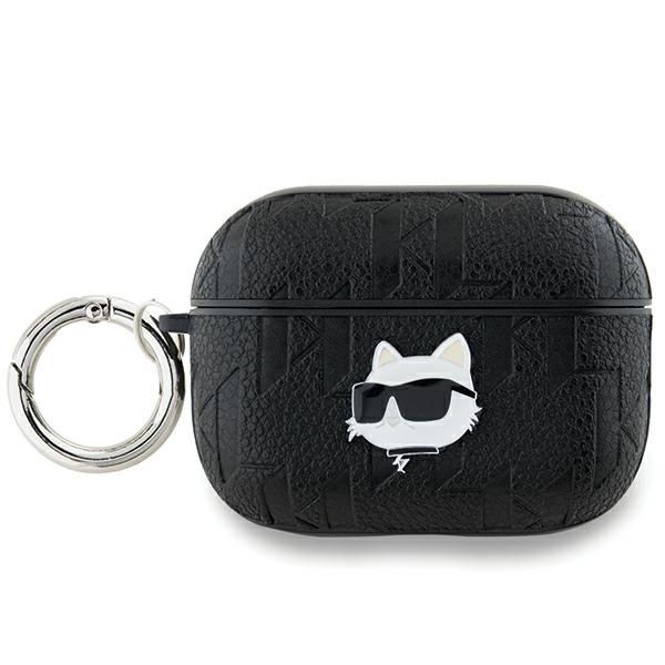 Karl Lagerfeld Monogram Choupette Head ümbris jaoks AirPods Pro 2 - must