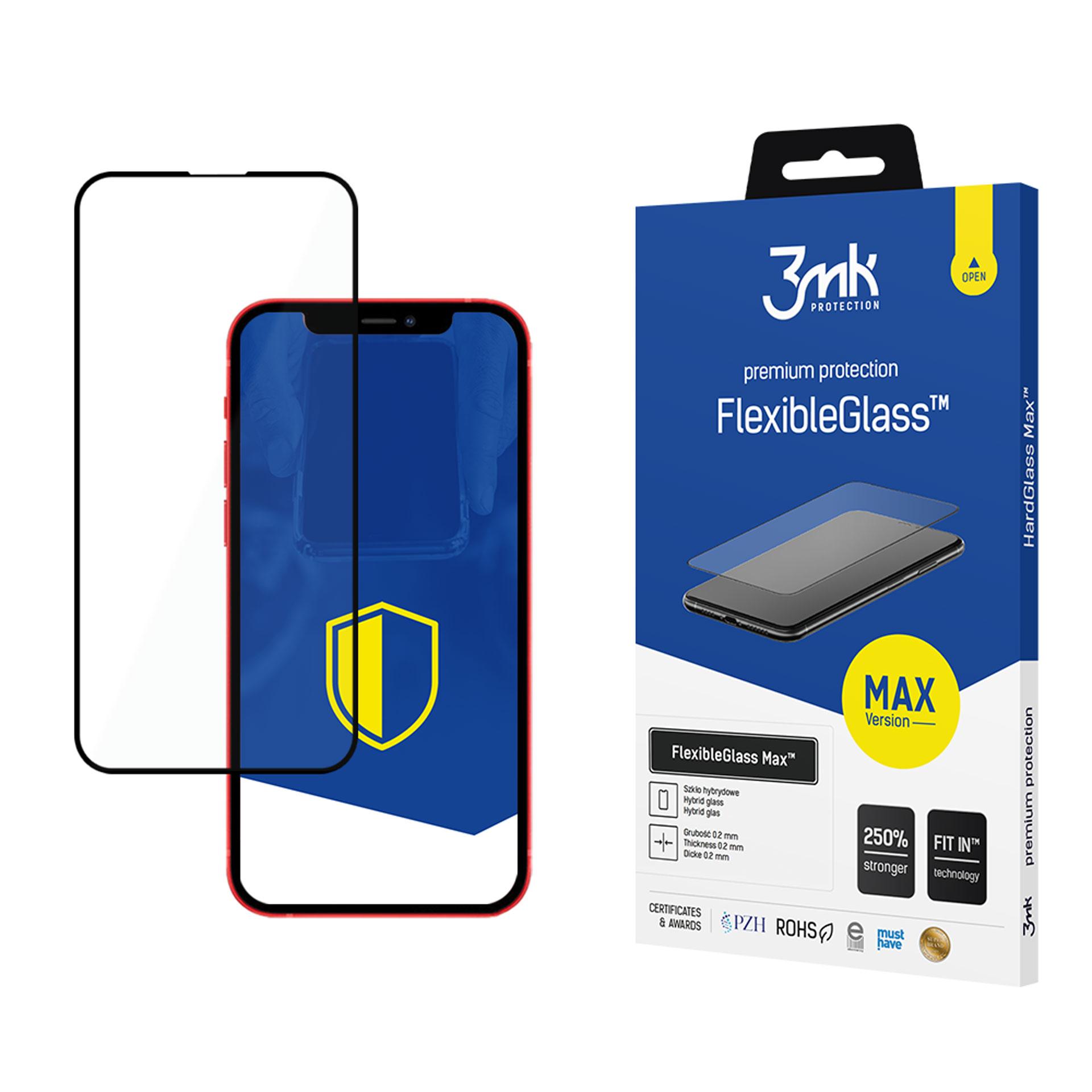 3mk FlexibleGlass Max™ Hübriidklaas jaoks iPhone 13 mini
