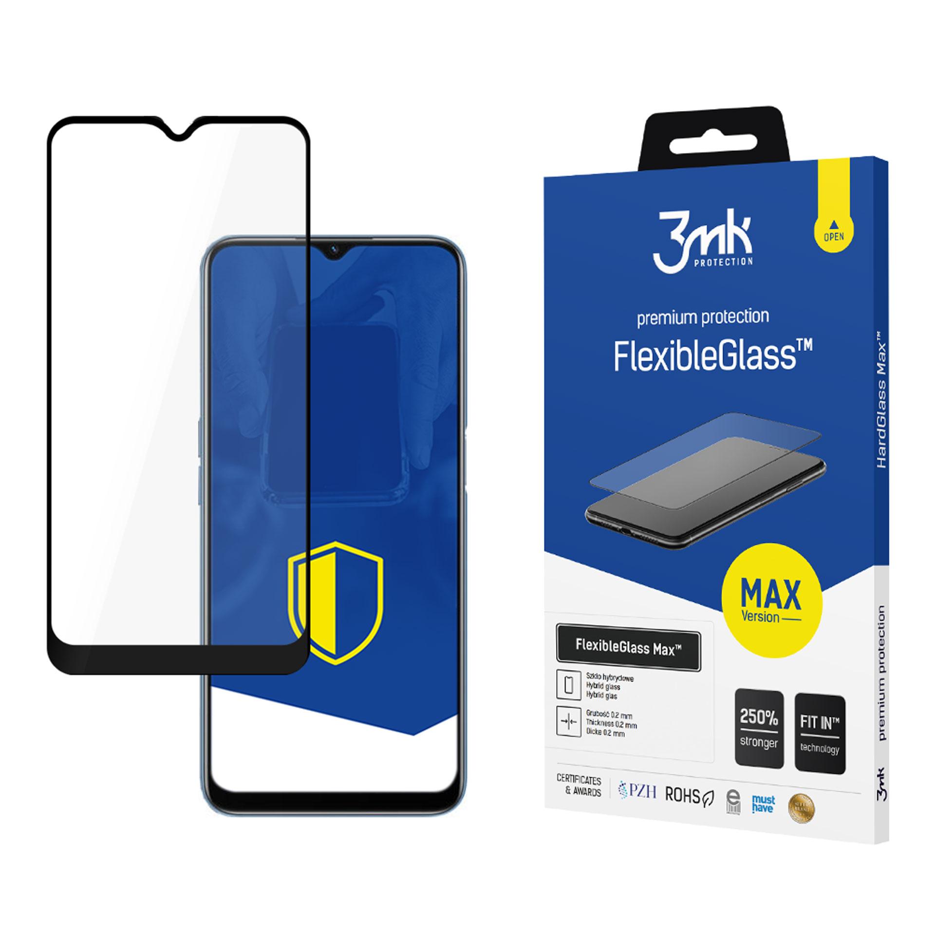 3mk FlexibleGlass Max™ Hübriidklaas jaoks Oppo A16 / A16s
