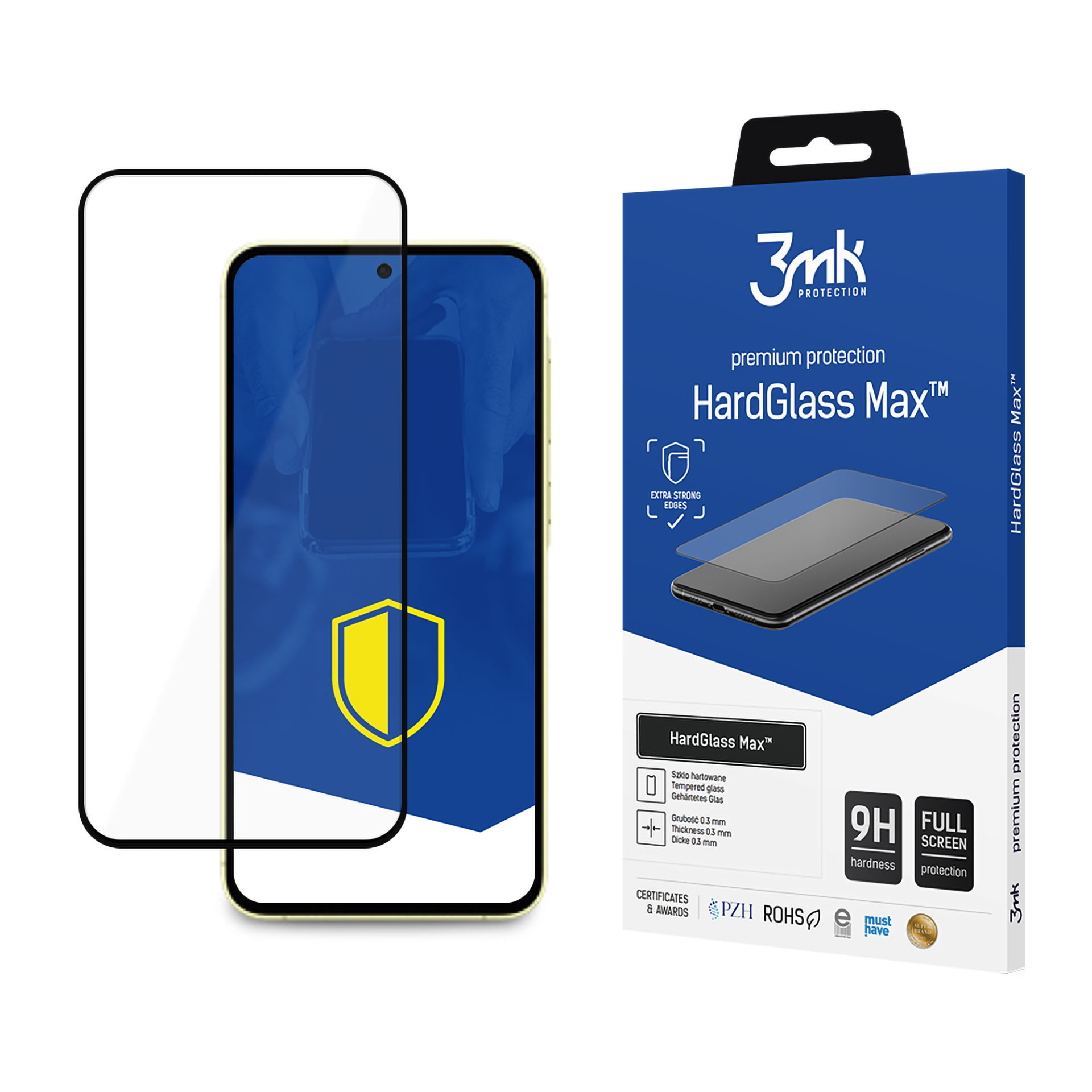 9H 3mk HardGlass Max™ glass jaoks Samsung Galaxy A35 / A55 5G
