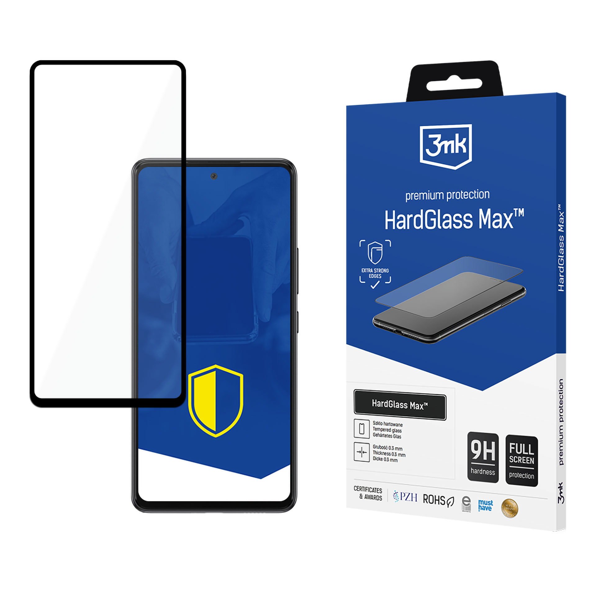 Karastatud klaas 9H 3mk HardGlass Max jaoks Samsung Galaxy A53 5G