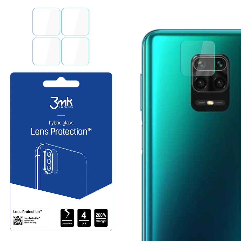 3mk Lens Protection™ hybrid camera glass jaoks Xiaomi Redmi Note 9 Pro Max