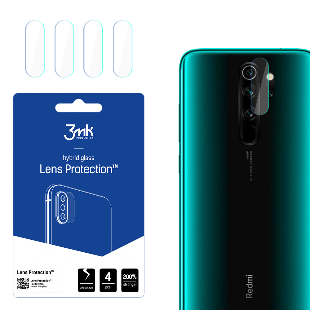 3mk Lens Protection™ hybrid camera glass jaoks Xiaomi Redmi Note 8 Pro
