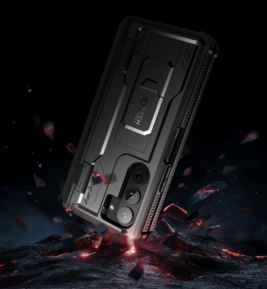 Tech-Protect Kevlar Pro Pen Ümbris jaoks Samsung Galaxy Z Fold 5 - must