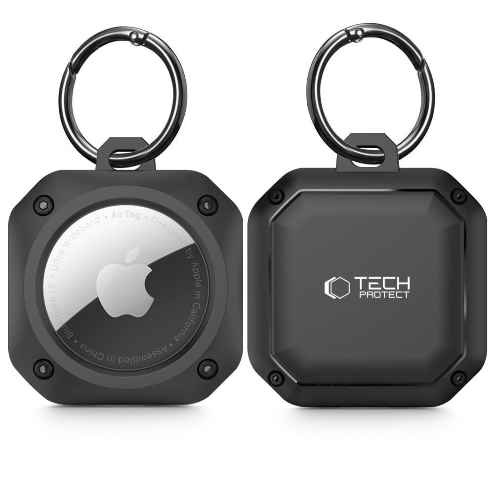 Tech-Protect Rough Pro Ümbris jaoks Apple AirTag with Ring - must
