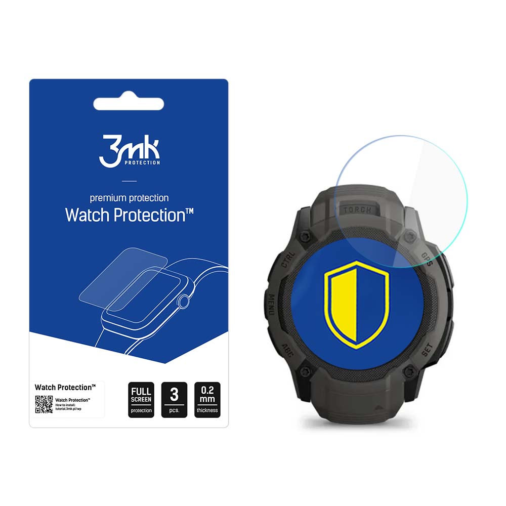 3mk Watch Protection™ v. FlexibleGlass Hübriidklaas jaoks Garmin Instinct 2X