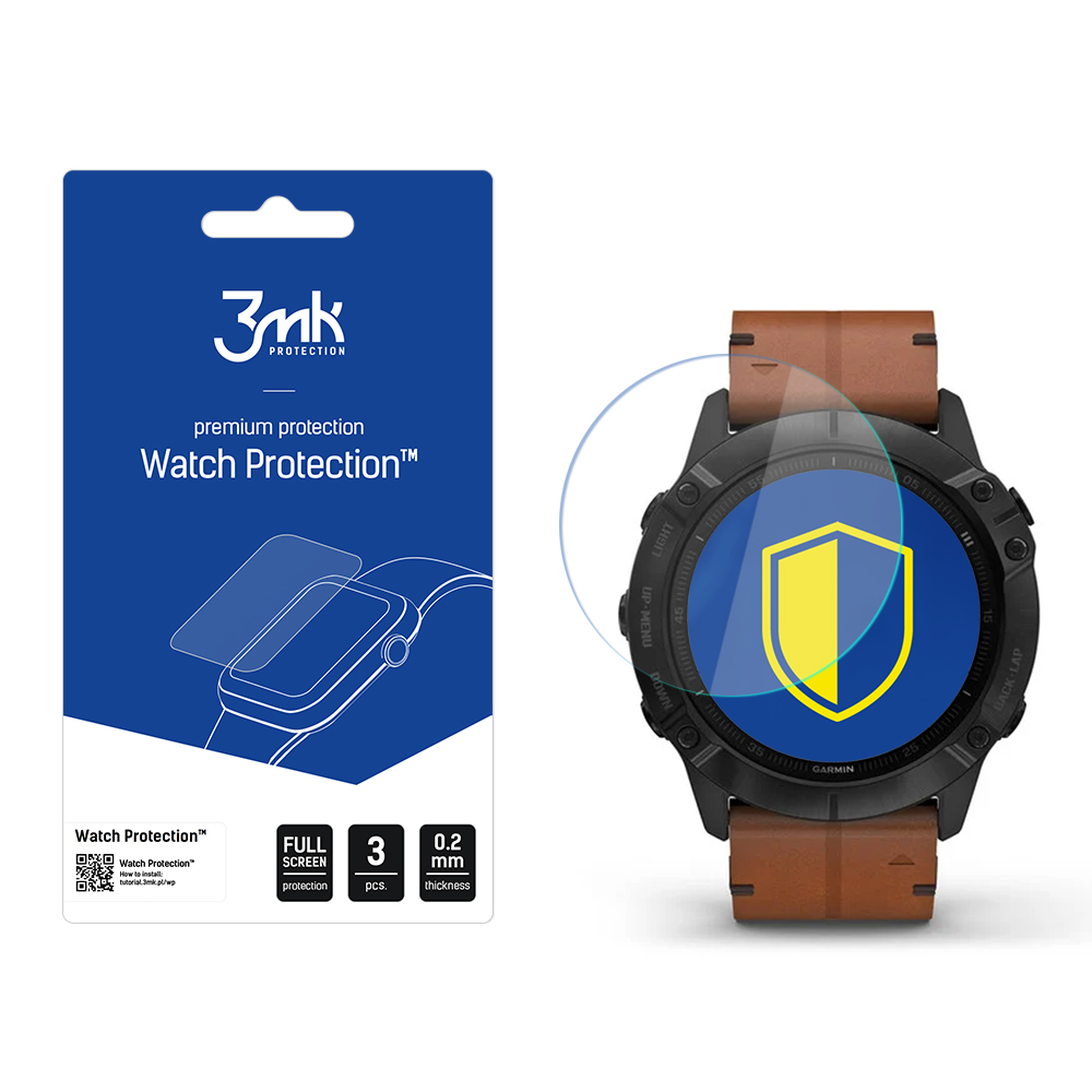 3mk Watch Protection™ v. FlexibleGlass Hübriidklaas jaoks Garmin Fenix ​​6X