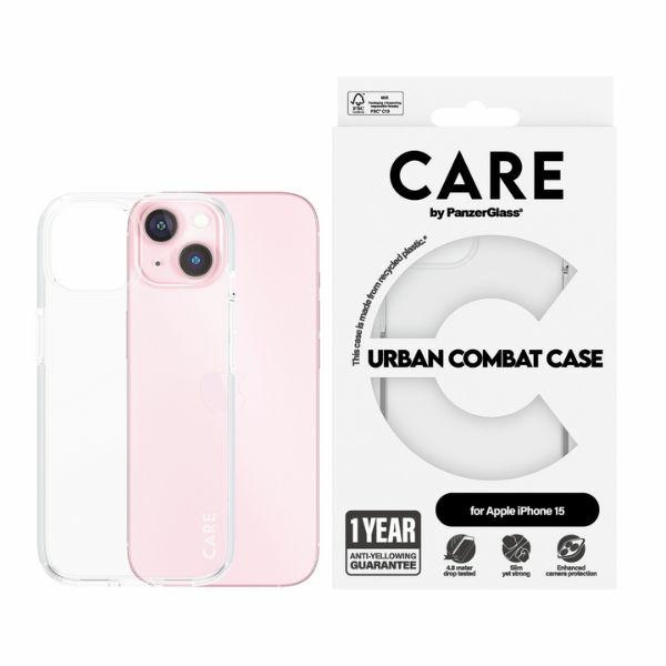CARE by PanzerGlass Urban Combat Ümbris jaoks iPhone 15 - läbipaistev