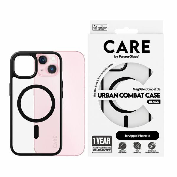 CARE by PanzerGlass Urban Combat Ümbris MagSafe jaoks iPhone 15 - Must