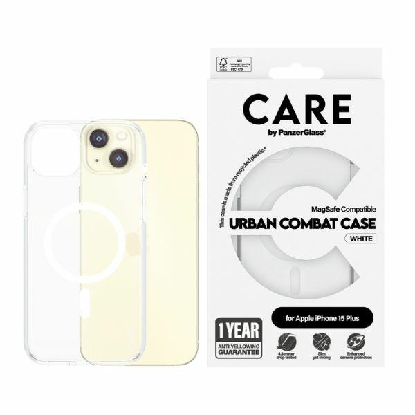 CARE by PanzerGlass Urban Combat Ümbris MagSafe jaoks iPhone 15 Plus - Valge