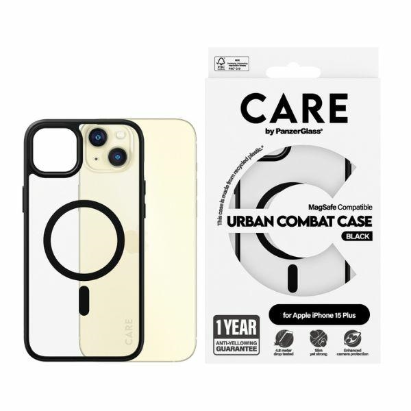 CARE by PanzerGlass Urban Combat Ümbris MagSafe jaoks iPhone 15 Plus - Must
