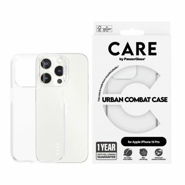 CARE by PanzerGlass Urban Combat Ümbris jaoks iPhone 15 Pro - Clear
