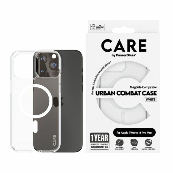 CARE by PanzerGlass Urban Combat Ümbris MagSafe jaoks iPhone 15 Pro Max - Valge