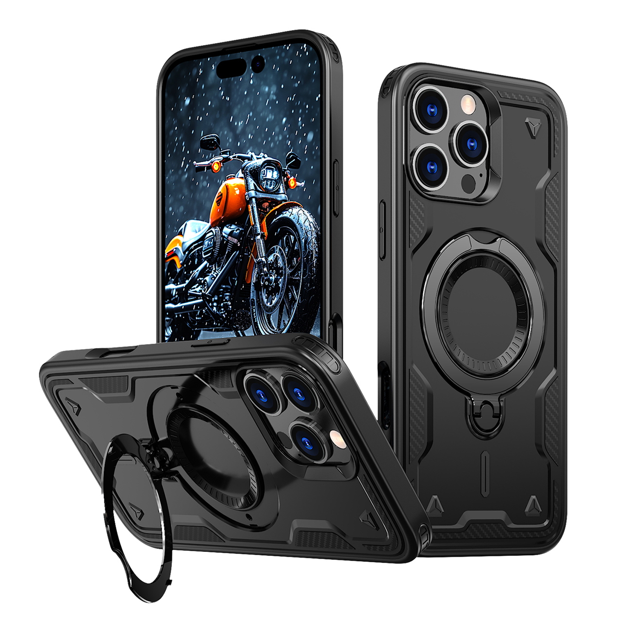 Hybrid Armor Trendy Ümbris with MagSafe jaoks iPhone 16 Pro - Must