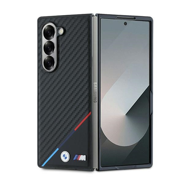 BMW Carbon Tricolor Ümbris jaoks Samsung Galaxy Z Fold 6 - Must