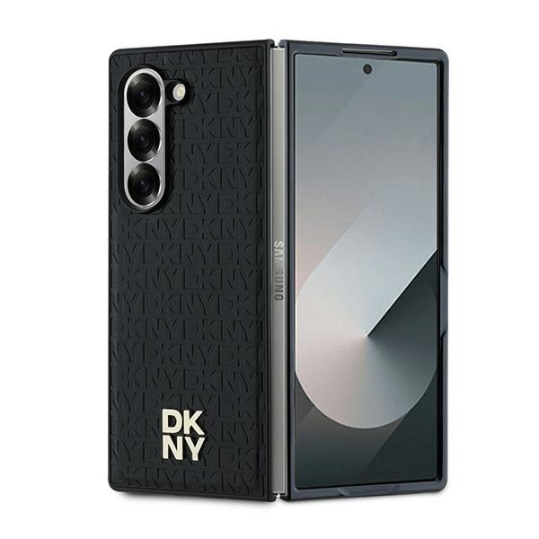 DKNY Repeat Pattern Stack Logo Ümbris jaoks Samsung Galaxy Z Fold6 - Must