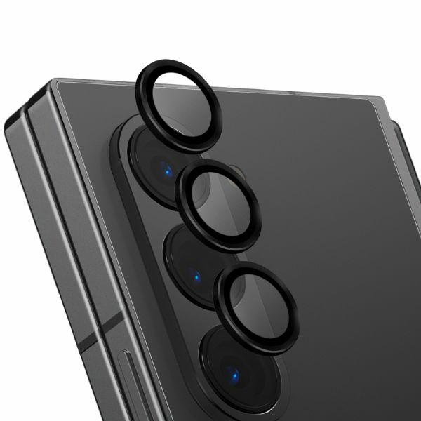 Uniq Optix Auminium Karastatud klaas jaoks Lens with Applicator jaoks Samsung Galaxy Z Fold 6 - Must