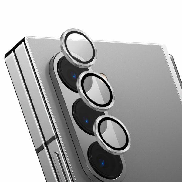 Uniq Optix Auminium Karastatud klaas jaoks Lens with Applicator jaoks Samsung Galaxy Z Fold 6 - Valge