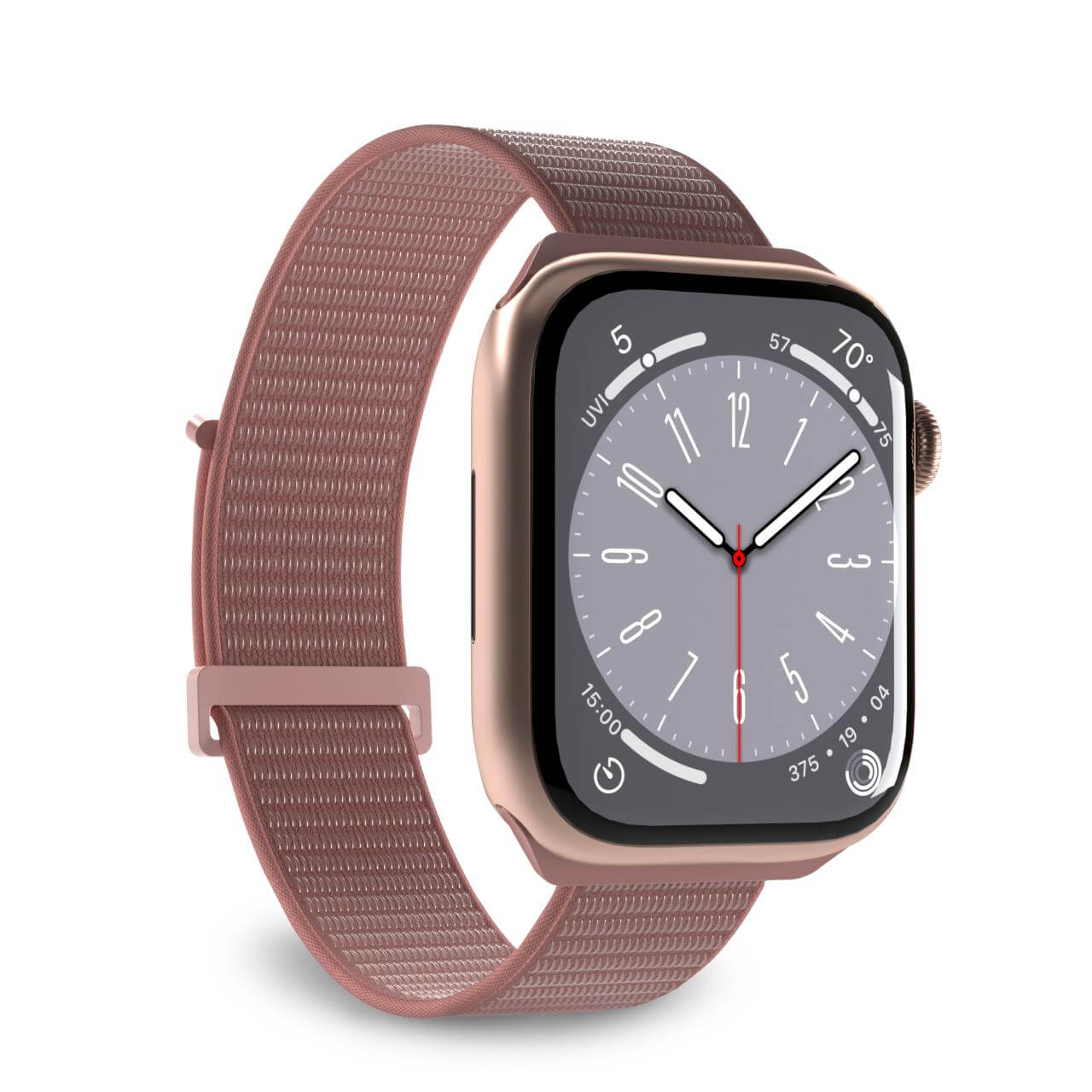 Puro Sport Nylon Strap jaoks Apple Watch 38 / 40 / 41 mm - Roosa