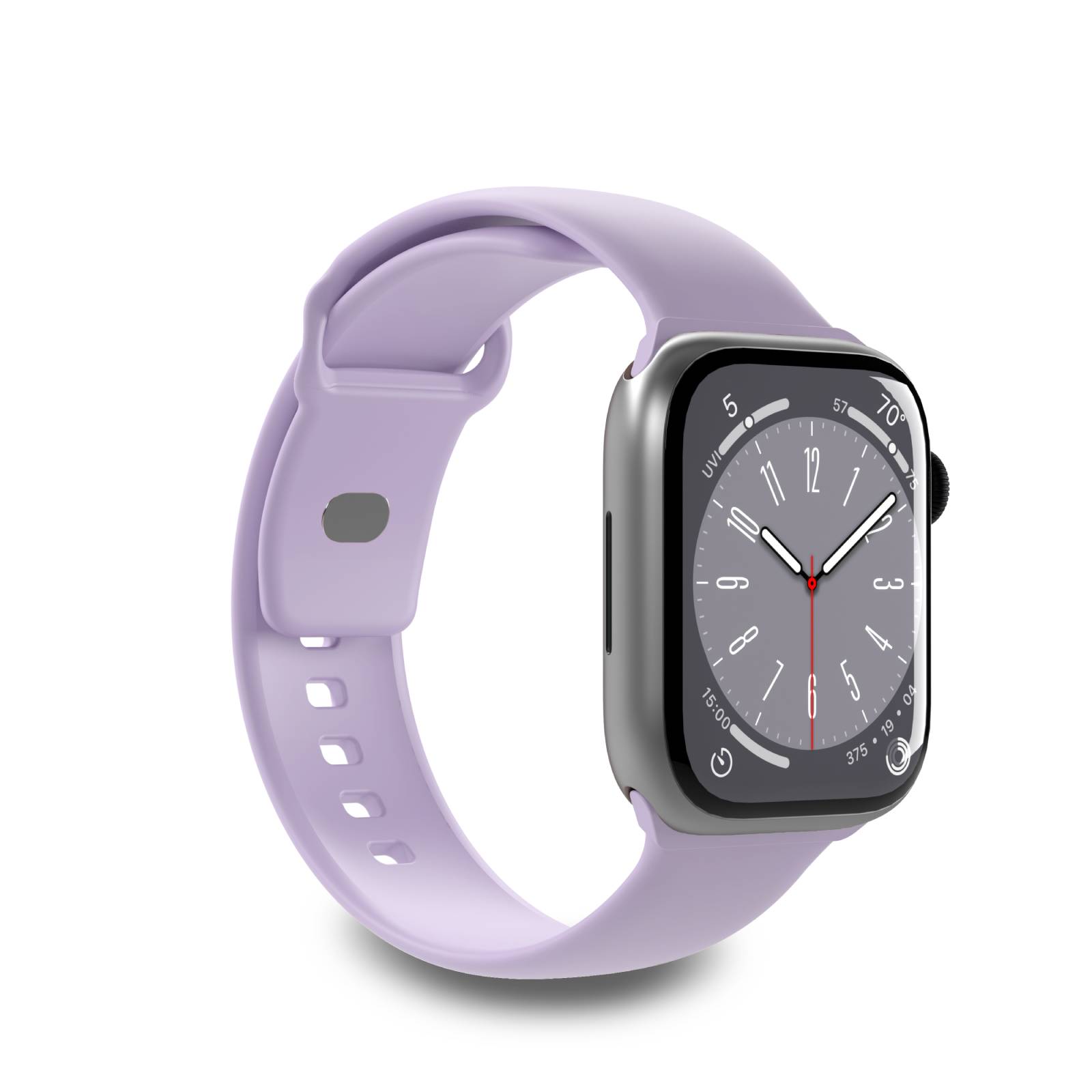 Puro Icon Silicone Strap jaoks Apple Watch 42 / 44 / 45 / 49 mm - Lavender (2 pcs.)