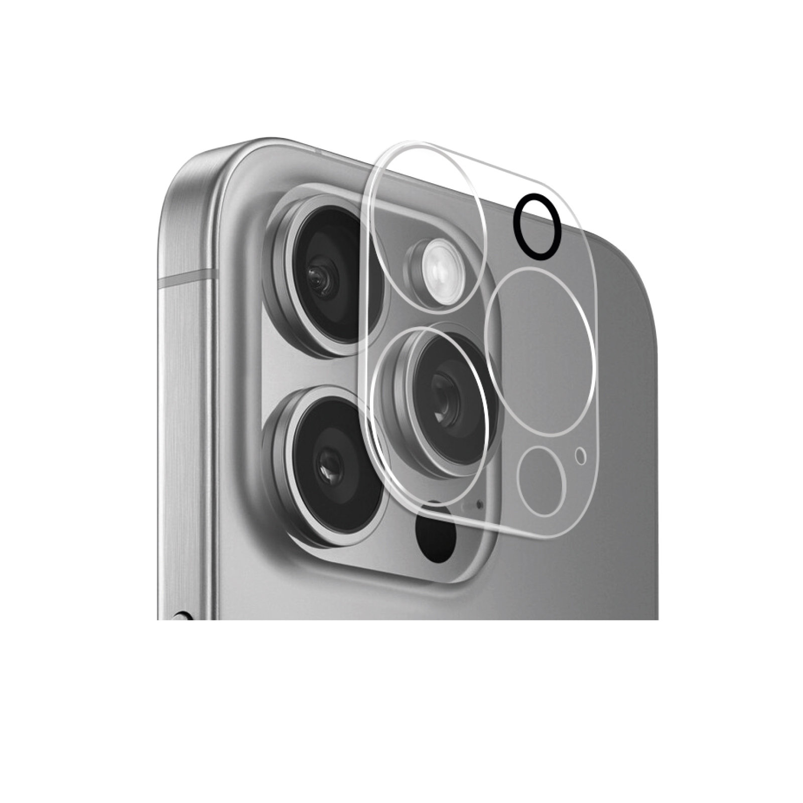 Puro Camera Karastatud klaas jaoks iPhone 16 Pro / iPhone 16 Pro Max Camera Island