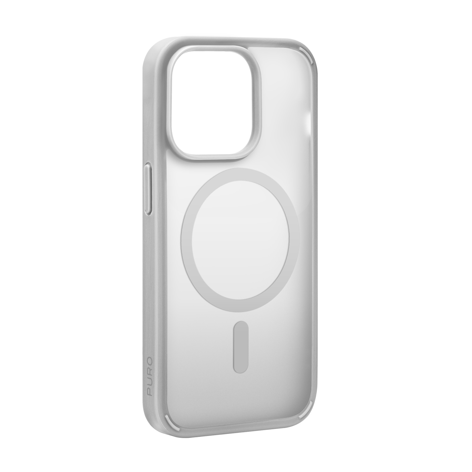 Puro Gradient MagSafe Silicone Ümbris jaoks iPhone 15 Pro Max - Hõbedane