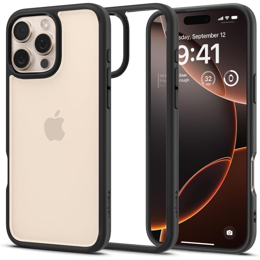Spigen Ultra Hybrid Ümbris jaoks iPhone 16 Pro Max - Matte Must