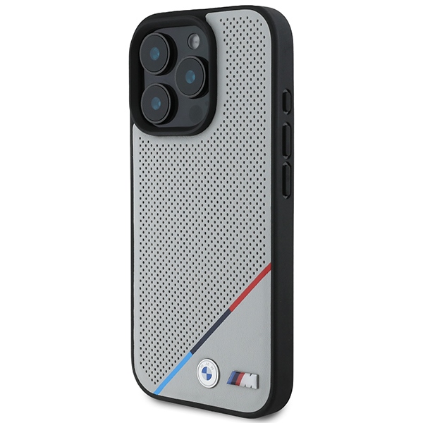 BMW M Perforated Tricolor Line MagSafe Ümbris jaoks iPhone 16 Pro - hall