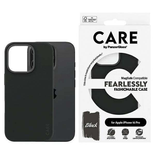 CARE by PanzerGlass Fashion Ümbris iPhone 16 Pro 6.3" must/must MagSafe 1378
