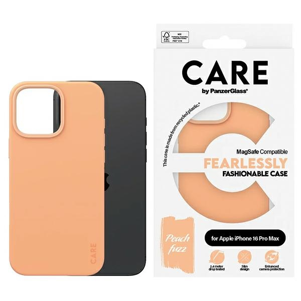 CARE by PanzerGlass Fashion Ümbris iPhone 16 Pro Max 6.9" Peachy MagSafe 1392