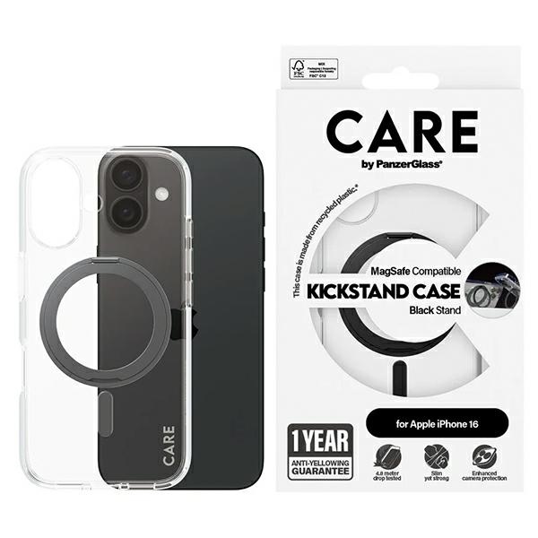 CARE by PanzerGlass Feature Kickstand Ümbris iPhone 16 6.1" must/must MagSafe 1321