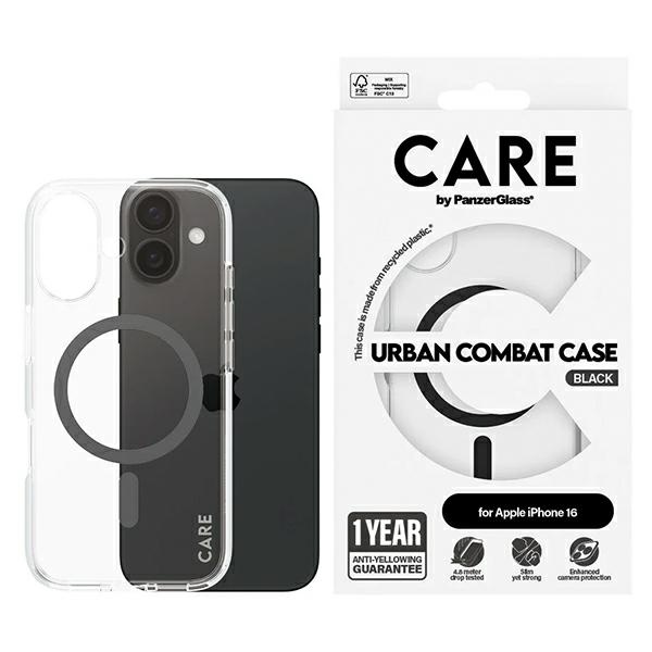 CARE by PanzerGlass Flagship Ümbris iPhone 16 6.1" must/must MagSafe 1345