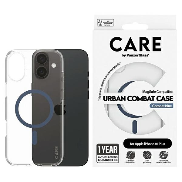 CARE by PanzerGlass Flagship Ümbris iPhone 16 Plus 6.7" sinine/sinine MagSafe 1367