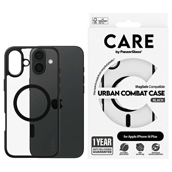 CARE by PanzerGlass Flagship Urban Ümbris MagSafe jaoks iPhone 16 Plus - Clear