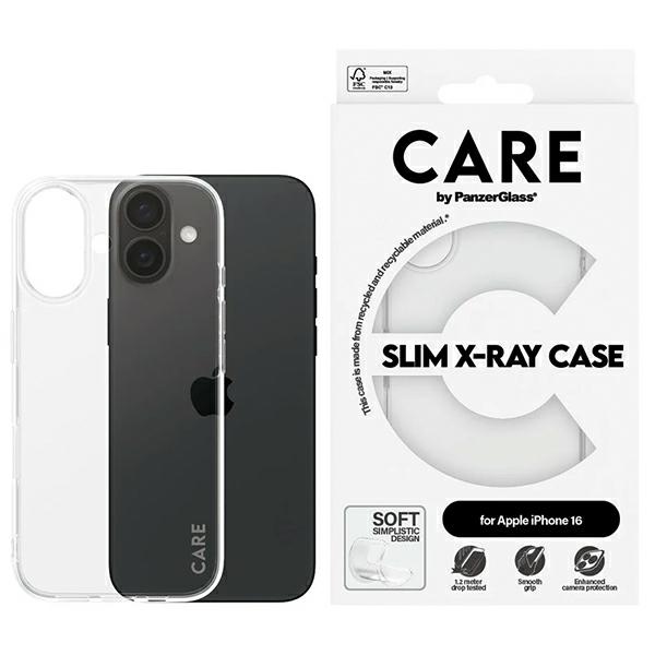 CARE by PanzerGlass X-Ray Soft Basic Ümbris iPhone 16 6.1" läbipaistev 1441