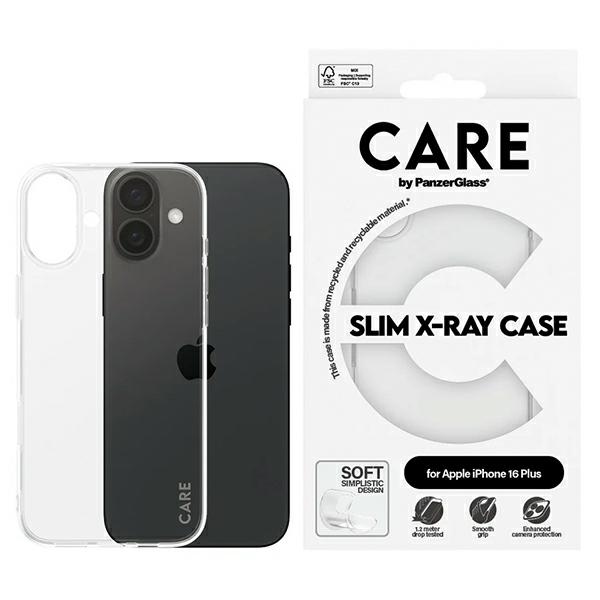 CARE by PanzerGlass X-Ray Soft Basic Ümbris iPhone 16 Plus 6.7" läbipaistev 1443