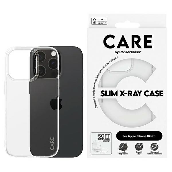 CARE by PanzerGlass X-Ray Soft Basic Ümbris iPhone 16 Pro 6.3" Clear/Läbipaistev 1442